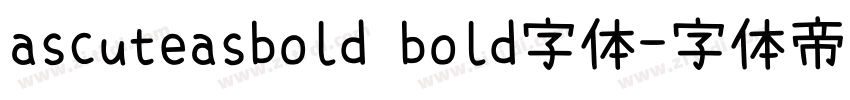 ascuteasbold bold字体字体转换
